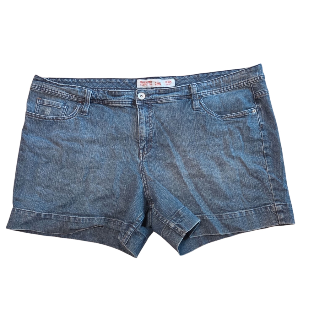 Mossimo Supply Co Denim Jean Shorts Classic Style Size 26W